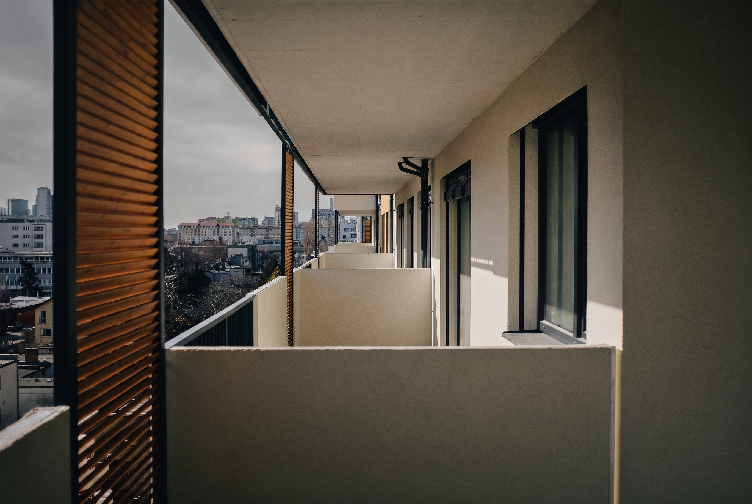 Architektonický detail balkónov v projekte Green Atrium